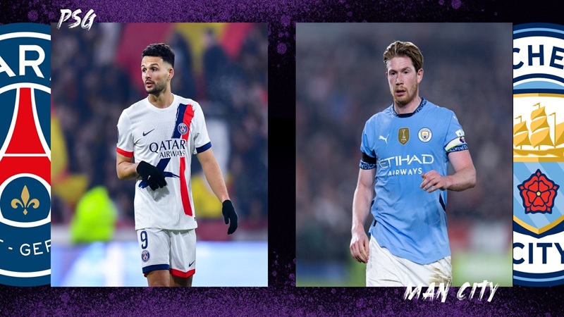 Thông tin đối đầu giữa PSG và Man City